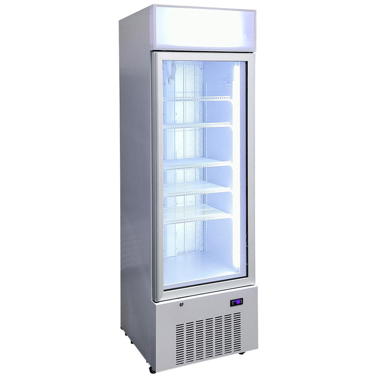 Schmick 389L Glass Door Beverage Refrigerator - White, Single Zone, 9 Star Rating - HUS-C5