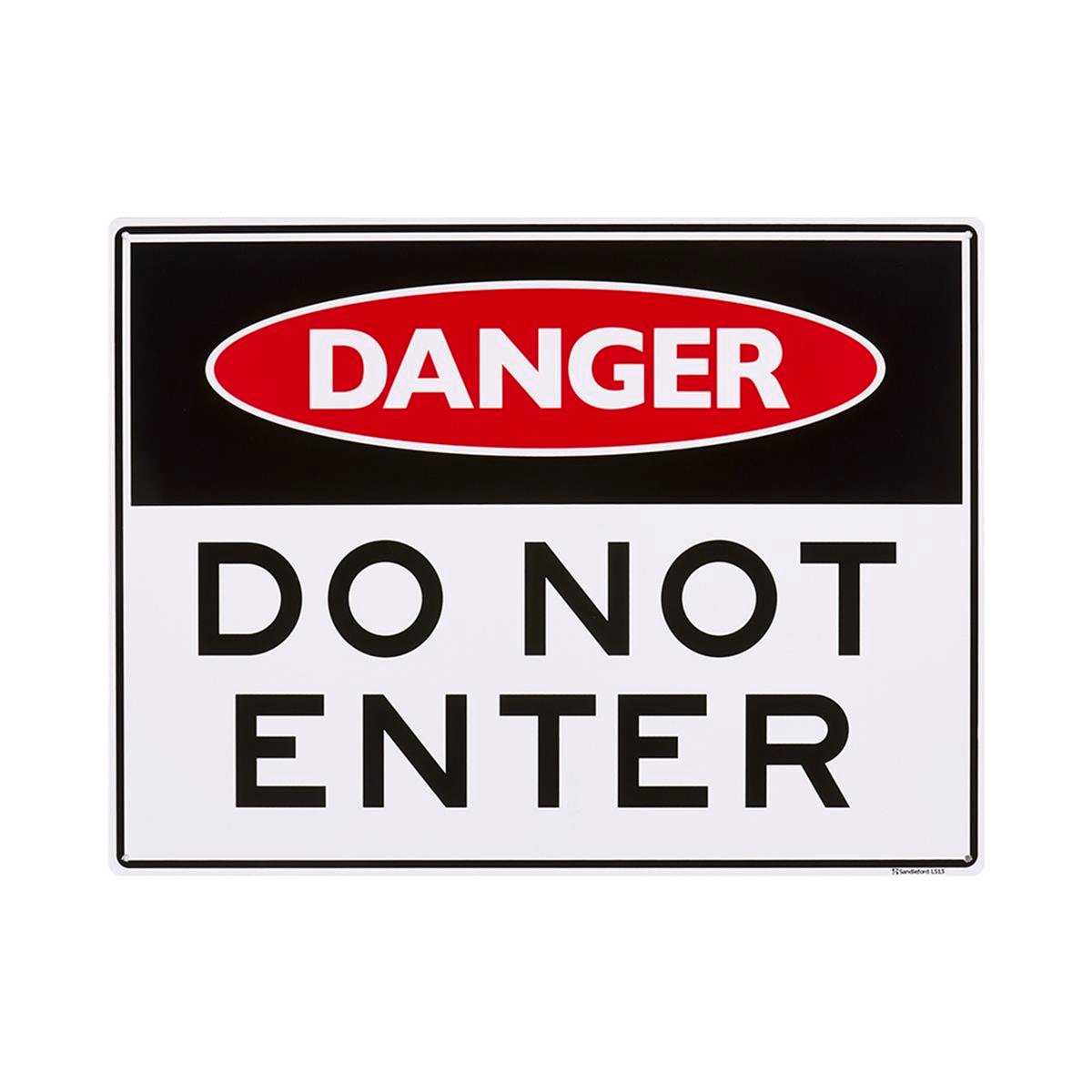 Sandleford Do Not Enter Site Sign 450 x 600mm Polypropylene - Weather Resistant