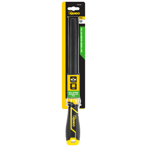 Kango 200mm Half Round Second Cut File with Removable K-Lock Handle