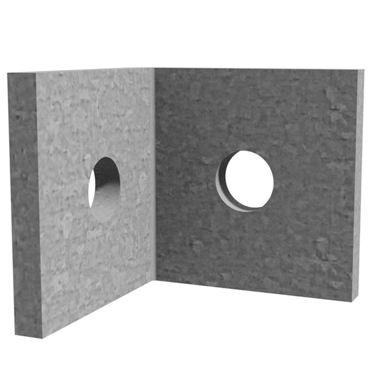 Dunnings Hot Dip Galvanised Steel Angle Bracket 40 x 40 x 40 x 5mm M10
