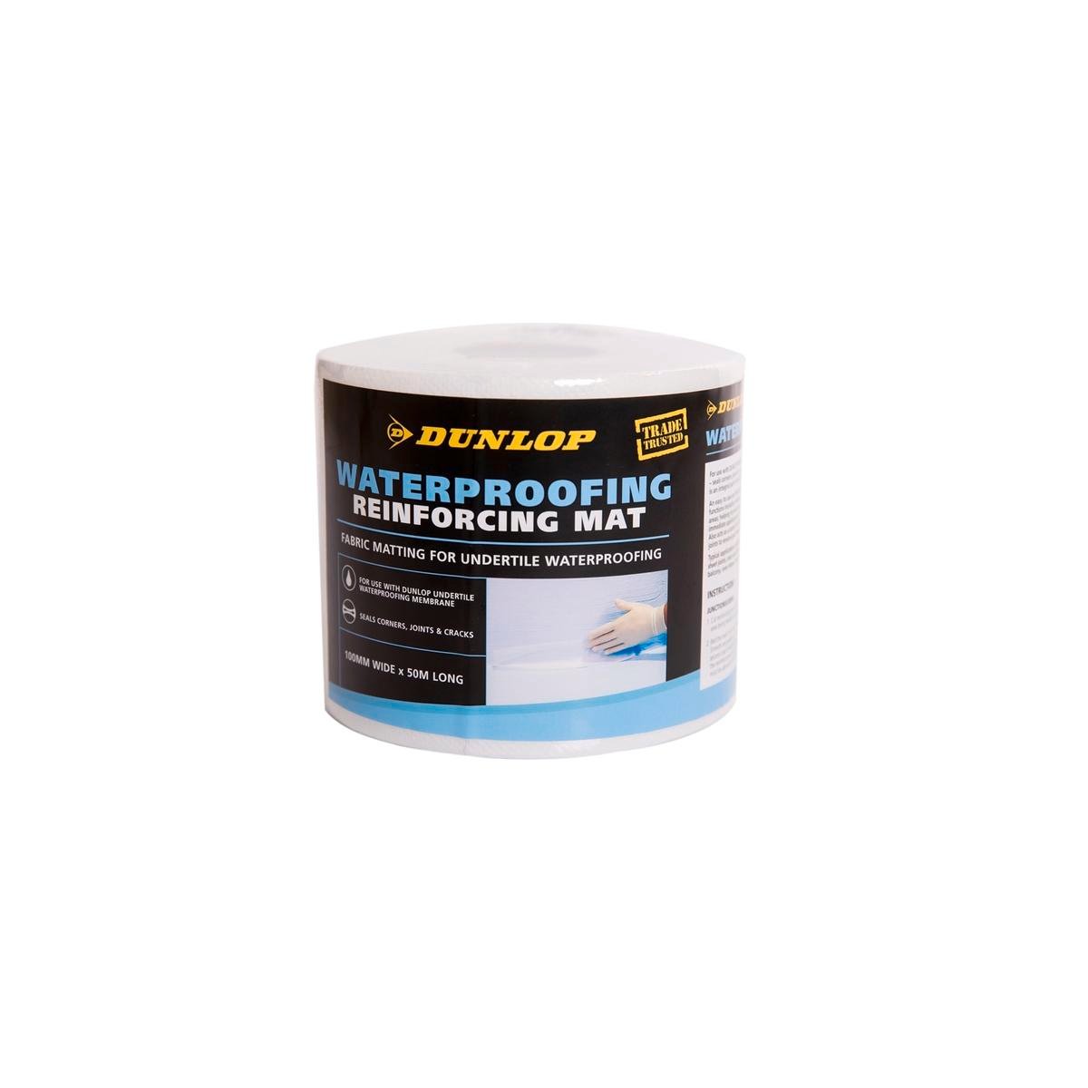 Dunlop 100mm x 50m Non Woven Polypropylene Waterproofing Reinforcing Mat