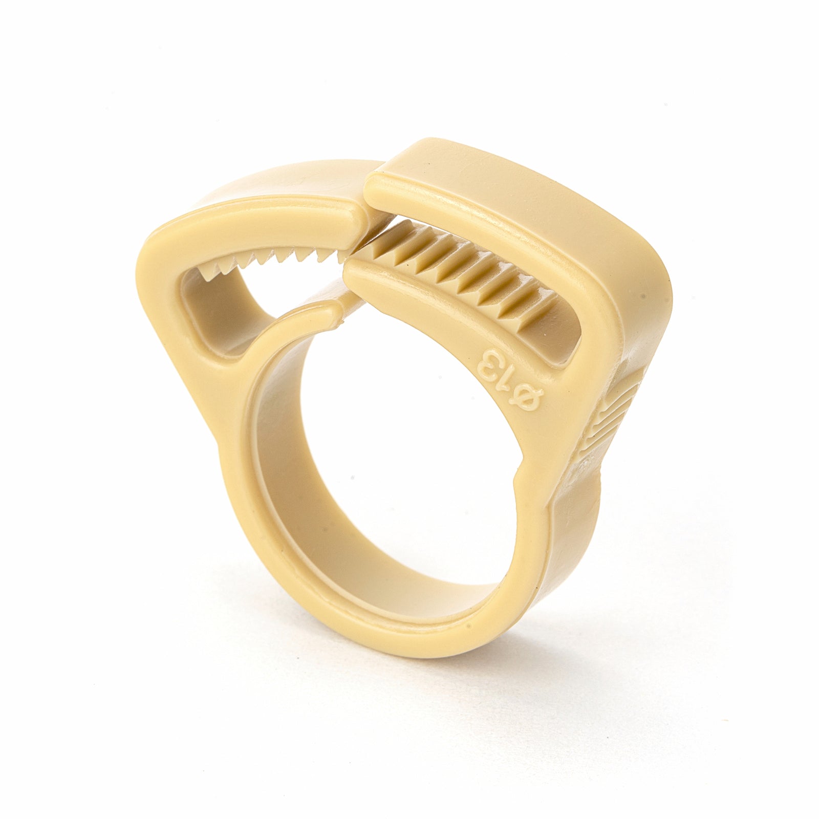 Holman 13mm Beige Poly Micro Ratchet Clamp - 5 Pack, Polypropylene