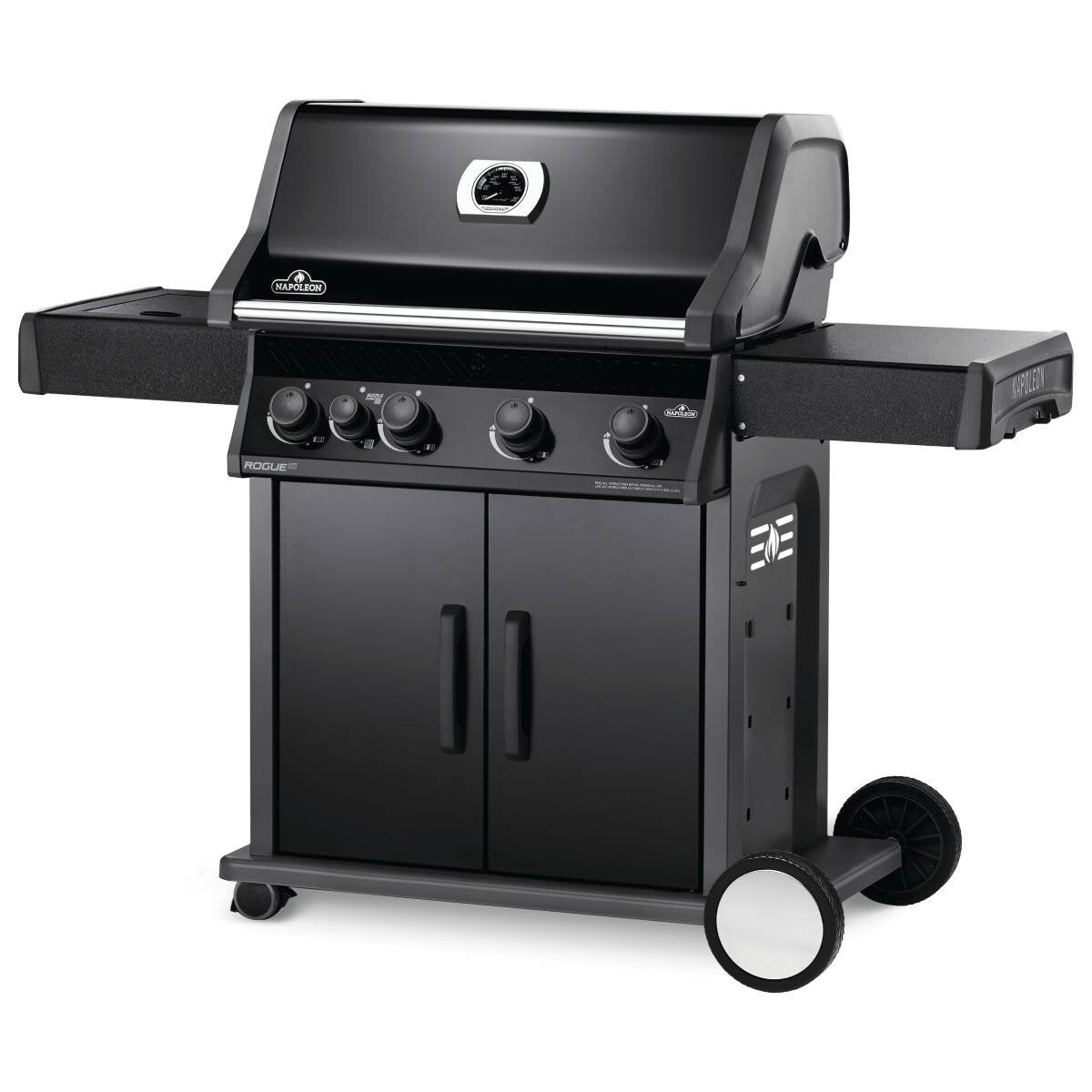 Napoleon Rogue XT 525 Natural Gas 4 Burner BBQ - Black - Infrared Side Burner - RXT525SIBNK-1-AU