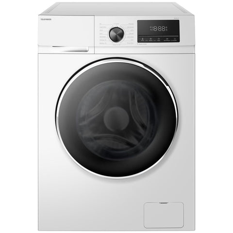 Telefunken 7.5kg Front Load Washing Machine with Steam - White, 5 Star Energy, Inverter Motor - TF750AUFL8