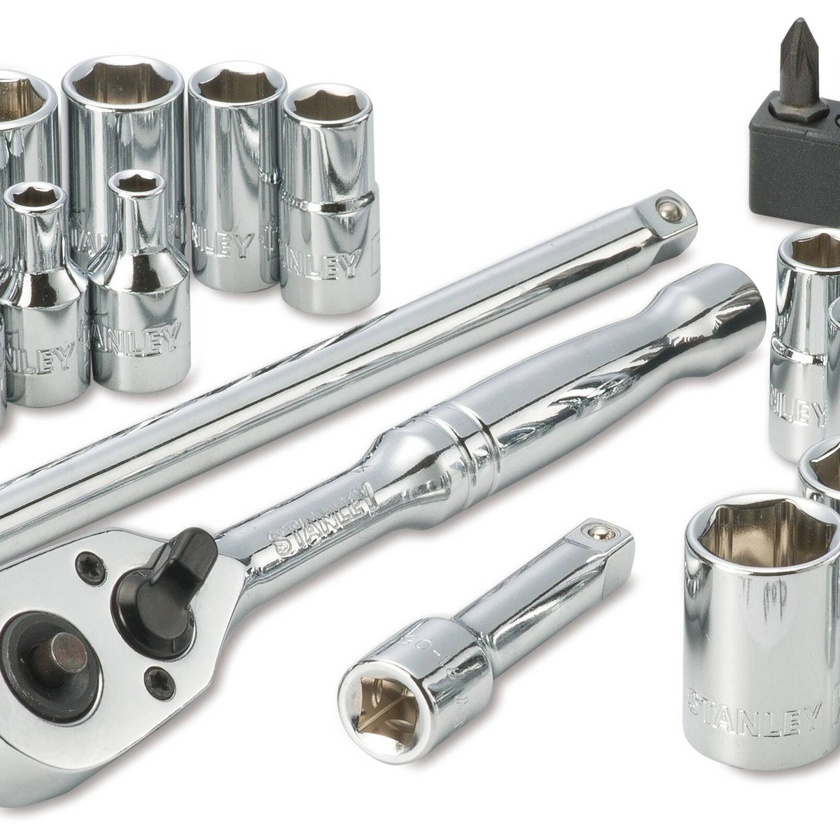 Stanley 1/4" Drive Socket Set Chrome Steel with Case - 40 Piece