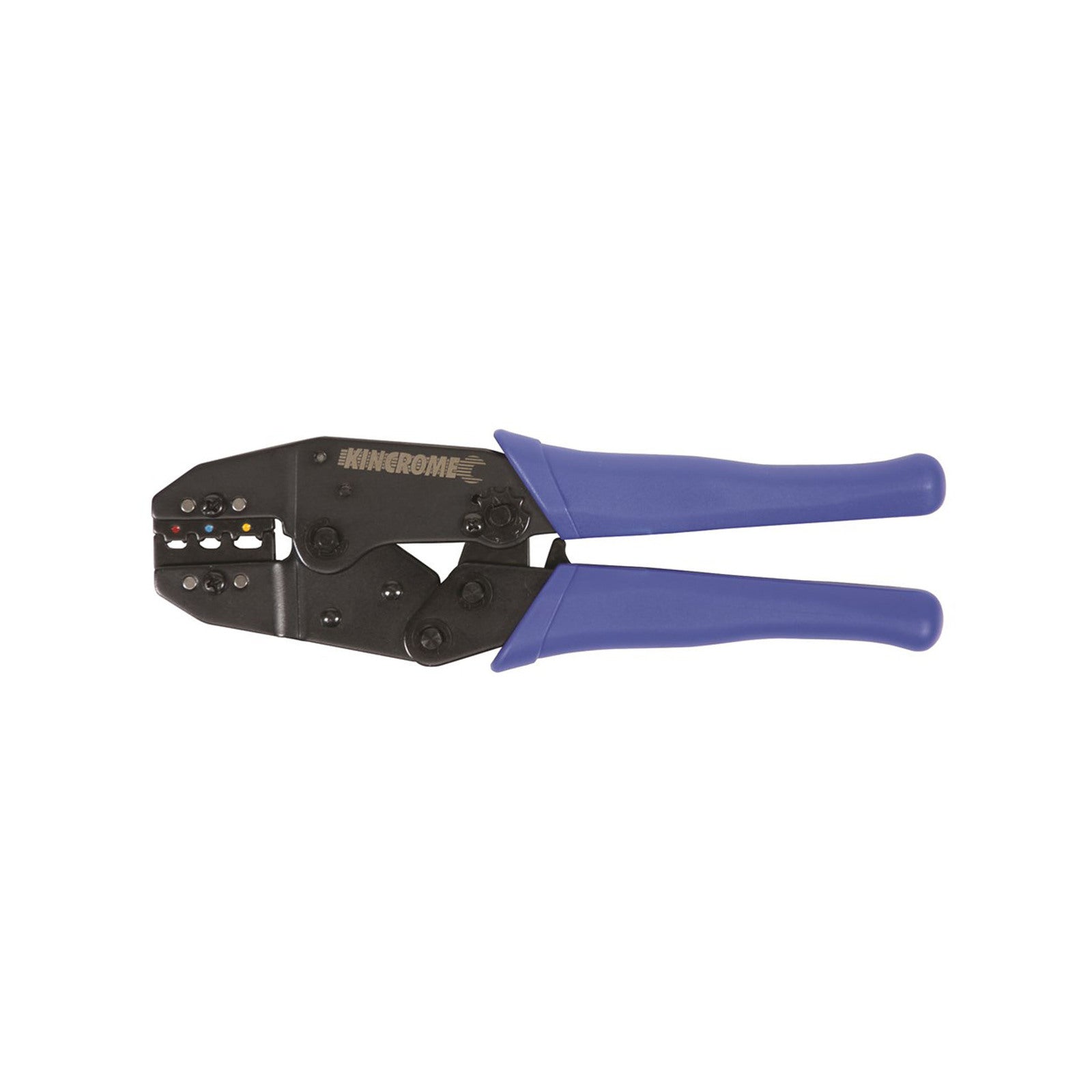 Kincrome 210mm Deluxe Crimping Plier - Chrome Vanadium Steel, Insulated, Ratchet
