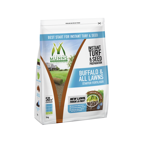 Munns Professional 5kg Instant Turf and Seed Starter Granular Fertiliser