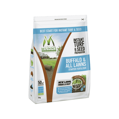 Munns Professional 5kg Instant Turf and Seed Starter Granular Fertiliser