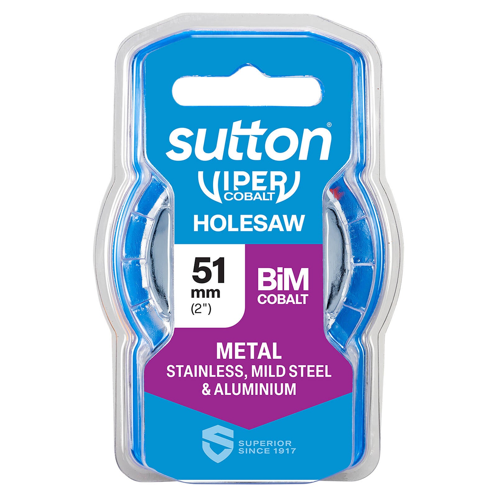 Sutton Tools 51mm Viper Cobalt Bi-Metal Holesaw, 32mm Drilling Depth