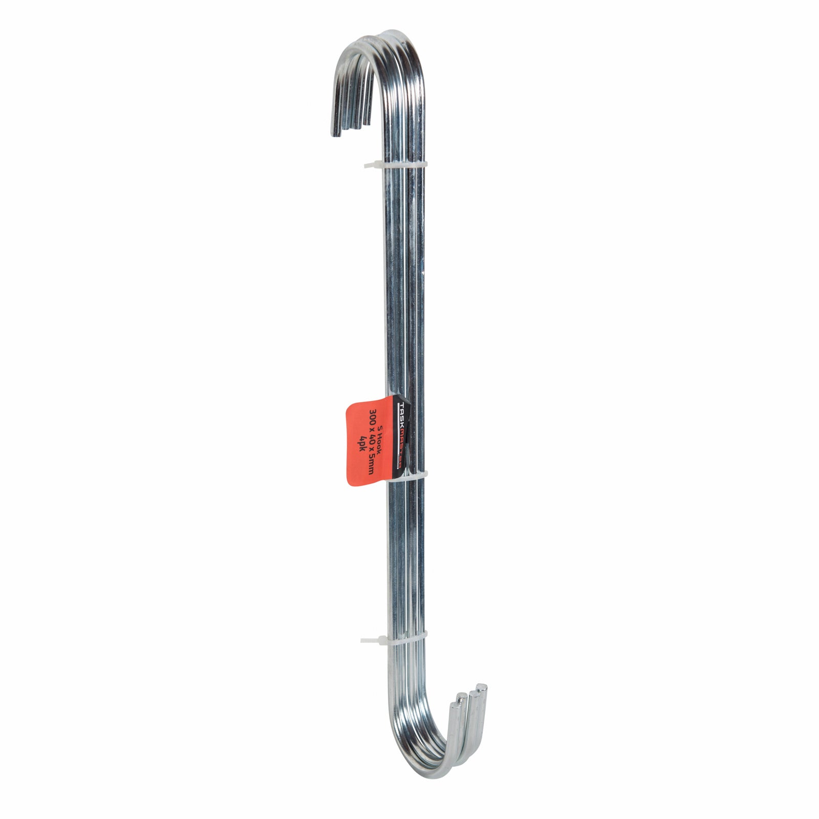 Taskmaster 300 x 40 x 5mm Steel S Hook - 4 Pack