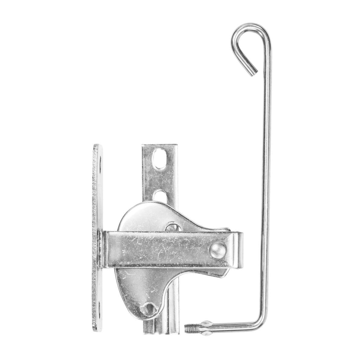 Pinnacle Hardware Stainless Steel D Pattern Dual Opening Gate Latch, Padlockable, Screws Included