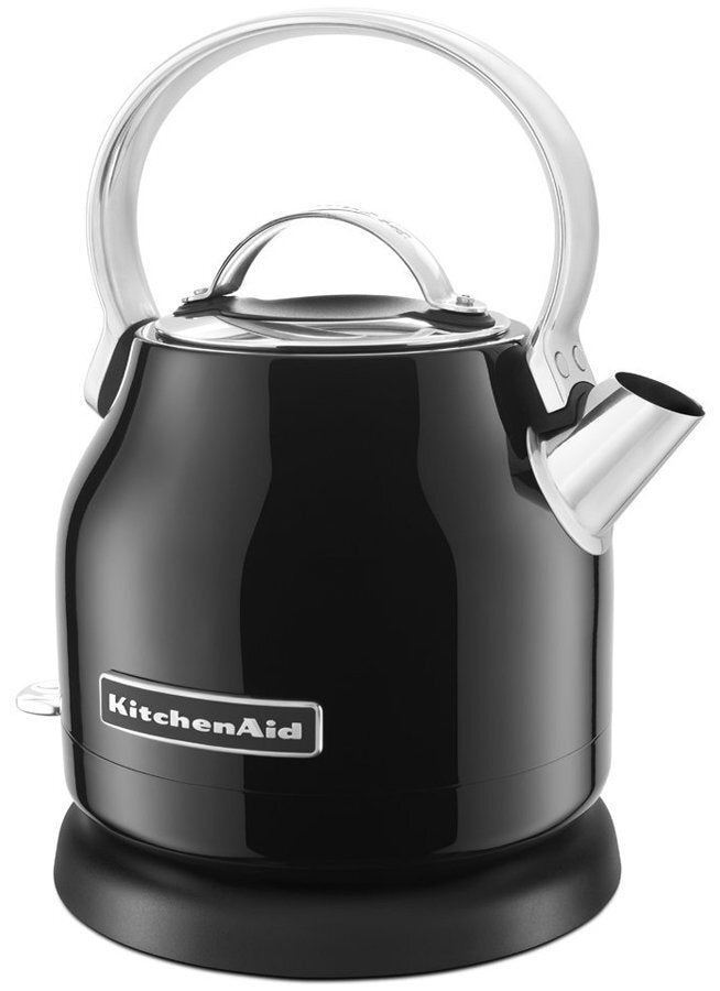 KitchenAid Electric Kettle 1.25L - Onyx Black, 2200W, Stainless Steel Body, 360 Degree Base - 5KEK1222AOB