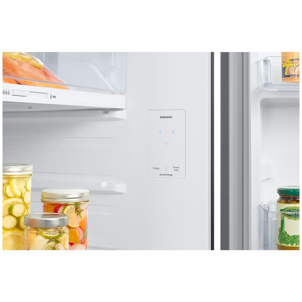 Samsung 415L Top Mount Frost Free Fridge - Refined Inox, 4 Star Energy, SmartThings WiFi - SRT5200S
