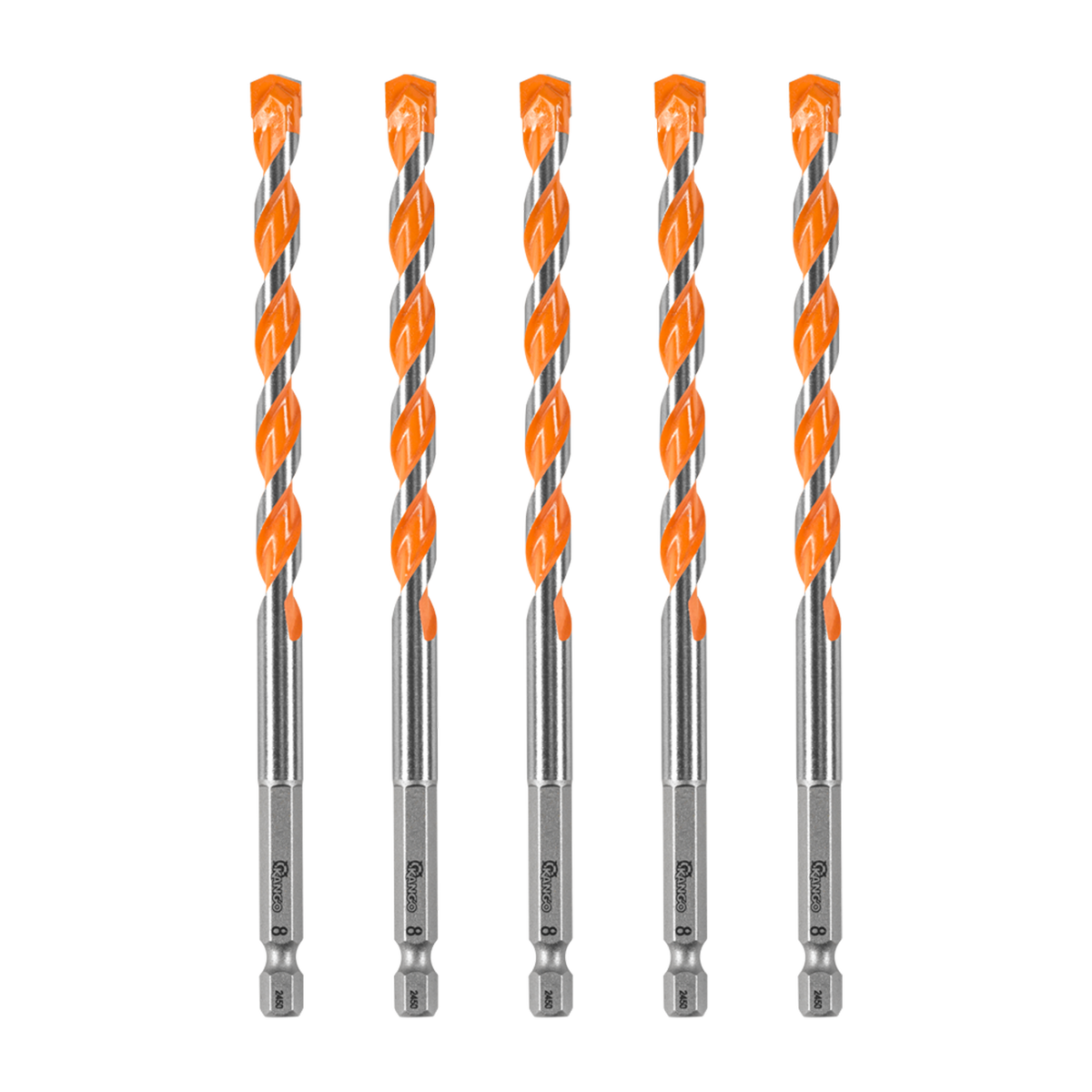Kango Masonry Drill Bit 5 Pack - 8mm x 150mm - Durable Carbide Tip - SuperSaverAU - view 2