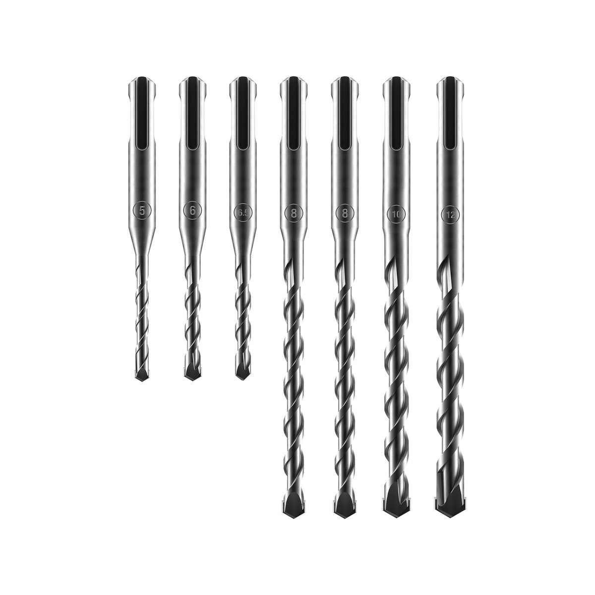 Craftright 7 Piece SDS-Plus 2 Cut Drill Bit Set Concrete