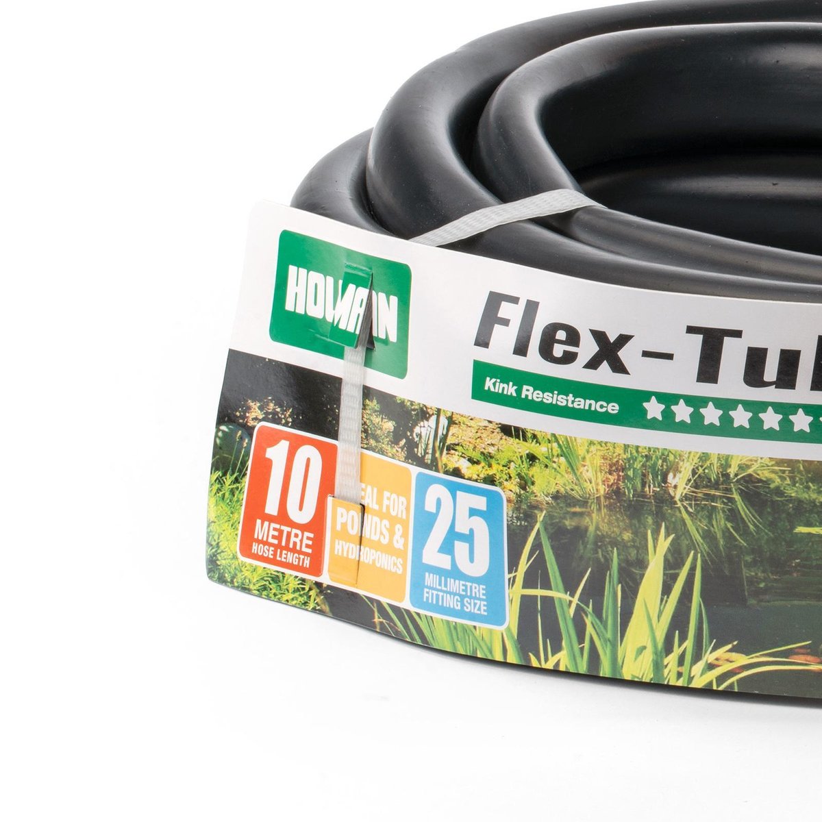 Holman 25mm x 10m Black PVC Flex Tube, 300kPa, Reduces Algae Build-Up