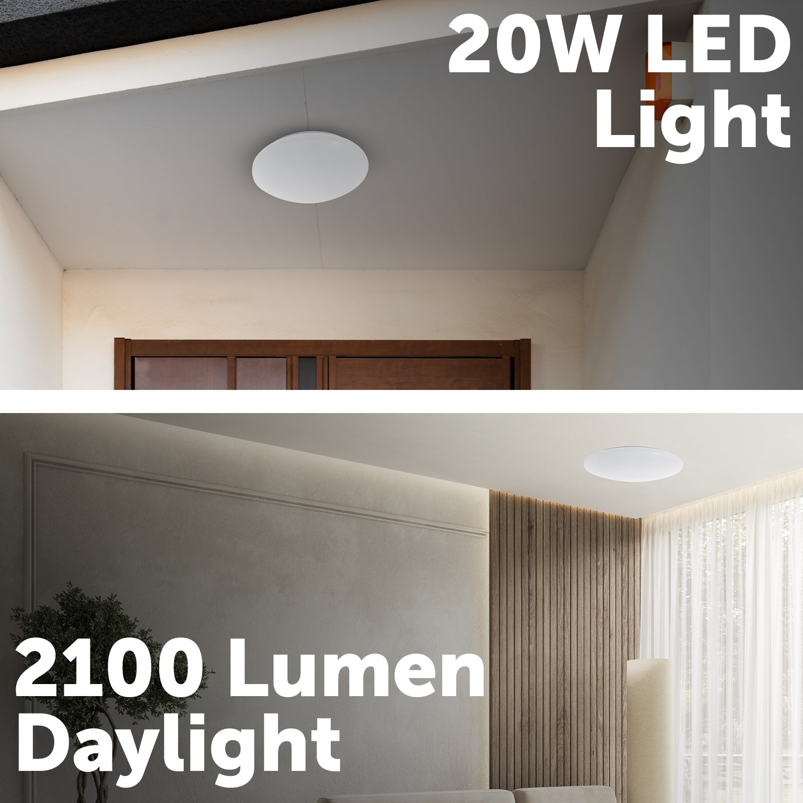 Verve Design Dion 20W 43cm Oyster LED Ceiling Light Hardwired ACL443