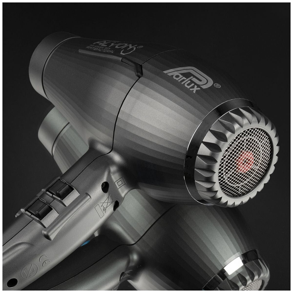 Parlux Alyon Air Ionizer Hair Dryer 2250W - Matt Graphite - Ionic Styling Technology - 150126