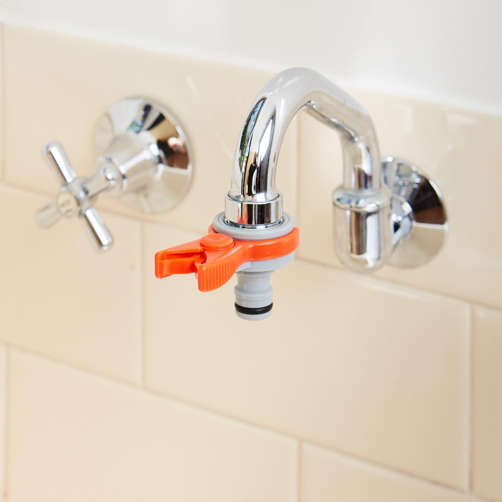 Pope Indoor Tap Adaptor - Metal & ABS Plastic, 12mm Hose Connection, Indoor Use