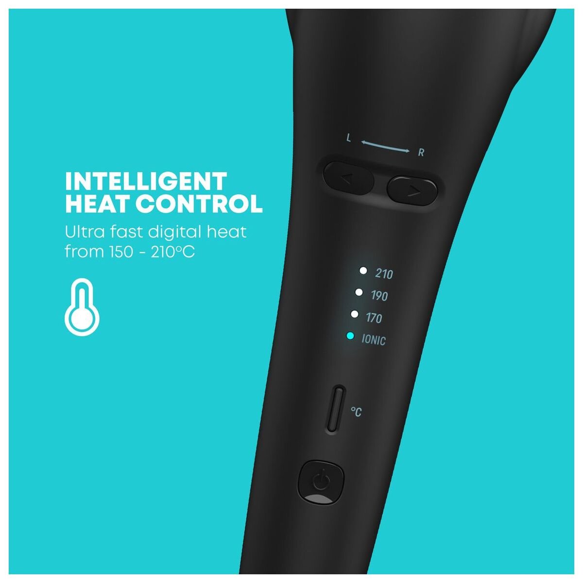 HoMedics Revamp Progloss Hollywood Wave - automatic rotating barrel, 3 heat settings, ionic jets - CL-2250-AU