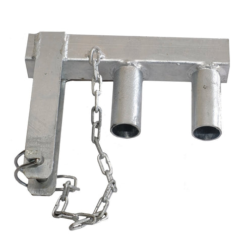 RapidMesh 235 x 190 x 40mm Temporary Fence Hinge Steel Silver