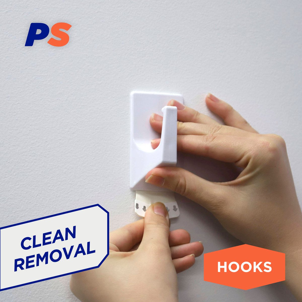 Permastik Extra Large Utility Hooks - 2 Pack - Plastic - Damage-Free - SuperSaverAU - view 4