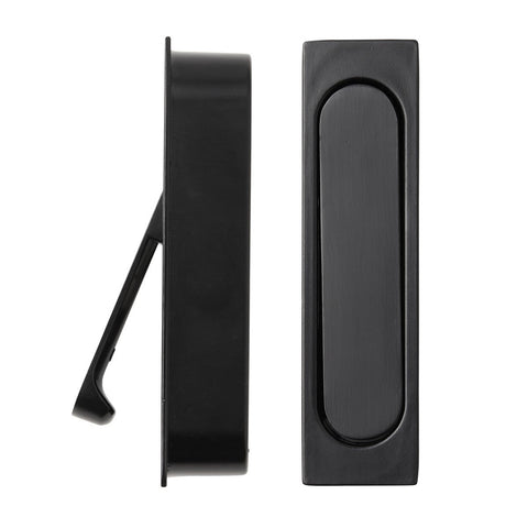Delf Trade Matt Black Zinc Alloy Edge Pull Sliding Door Handle