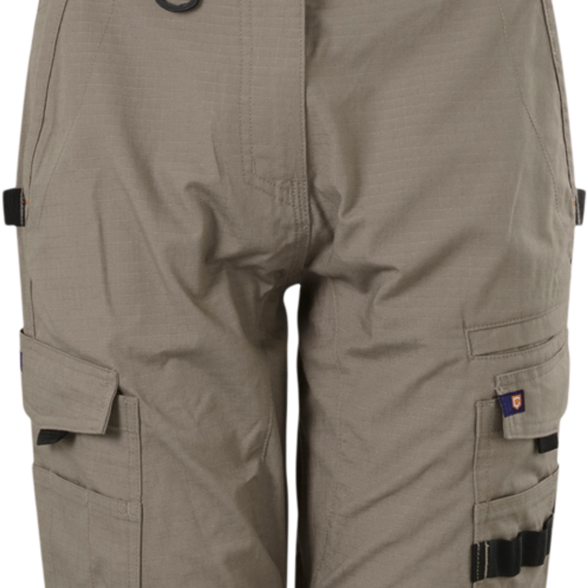 Citeco Size 12 Womens Cuffed Cargo Ripstop Pant - Khaki - Durable, Functional - SuperSaverAU - view 1