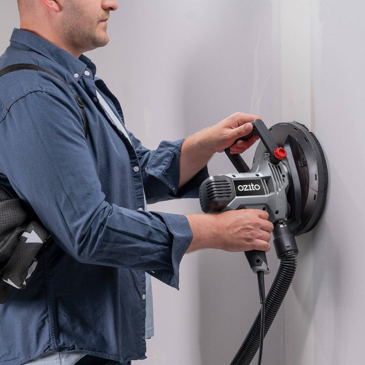 Ozito 1220W 225mm Portable Drywall Sander DWS-225 with Dust Bag