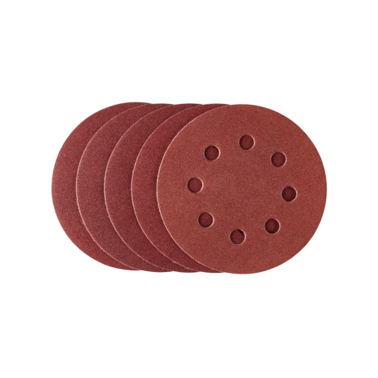 Irwin 115mm 240 Grit Quick Fit Random Orbital Sanding Discs 5 Pack, 8 Holes