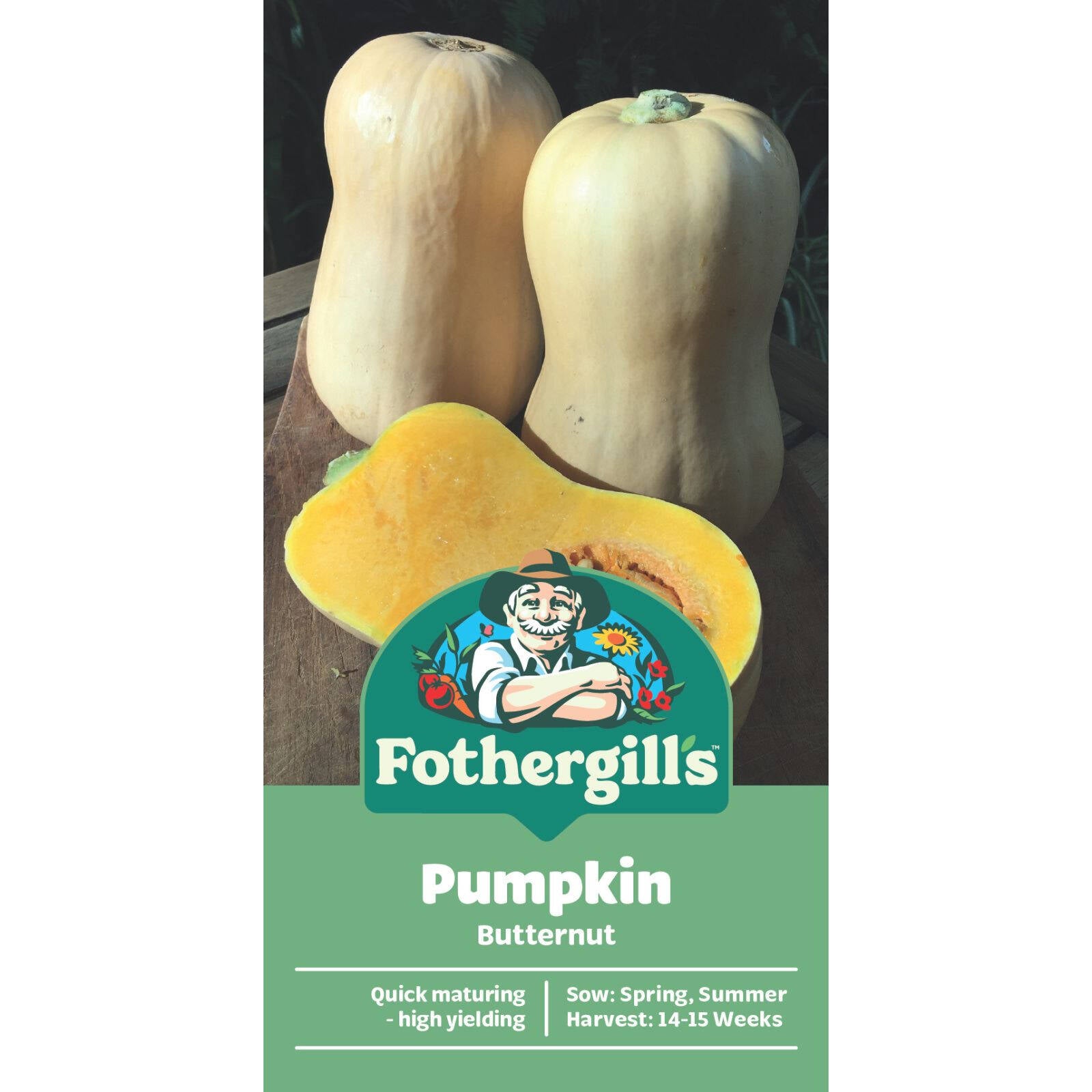 Mr Fothergill's Butternut Pumpkin Seeds - Sweet Nutty High-Yield Variety