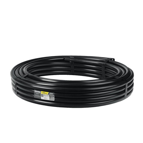 Holman 25mm x 25m Black Poly Pipe - Irrigation Coil, 300 kPa