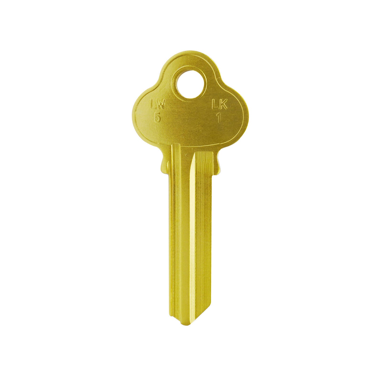 EHI LW4 Gold Blank Key, Aluminium Titanium Alloy, for Key Cutting