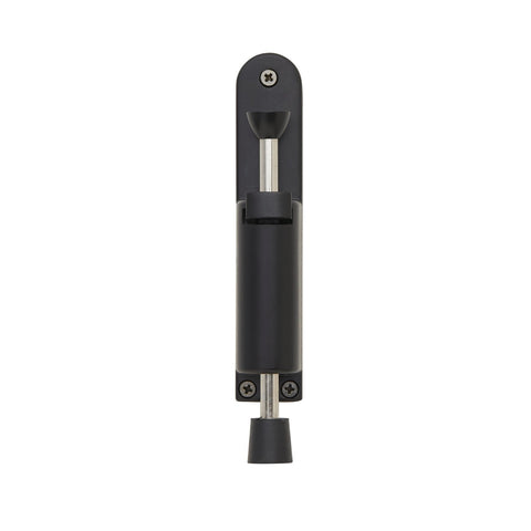Delf Trade Zinc Alloy Foot Operated Door Stop Matt Black