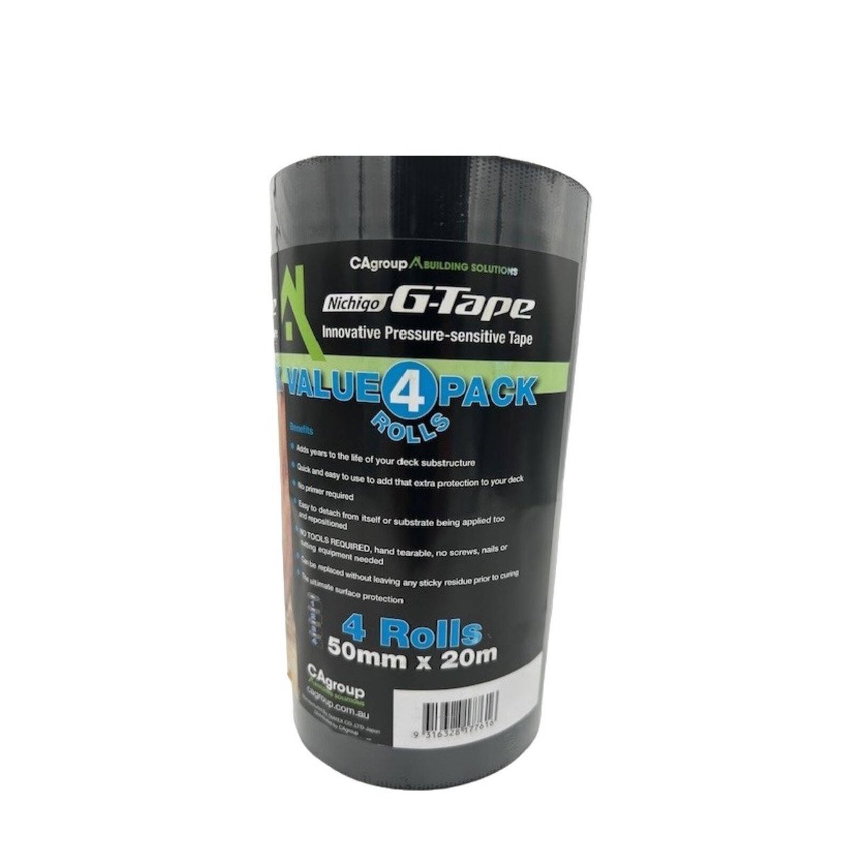 G-Tape 50mm x 20m Black Bearer Protector, 4 Pack Trade Pack