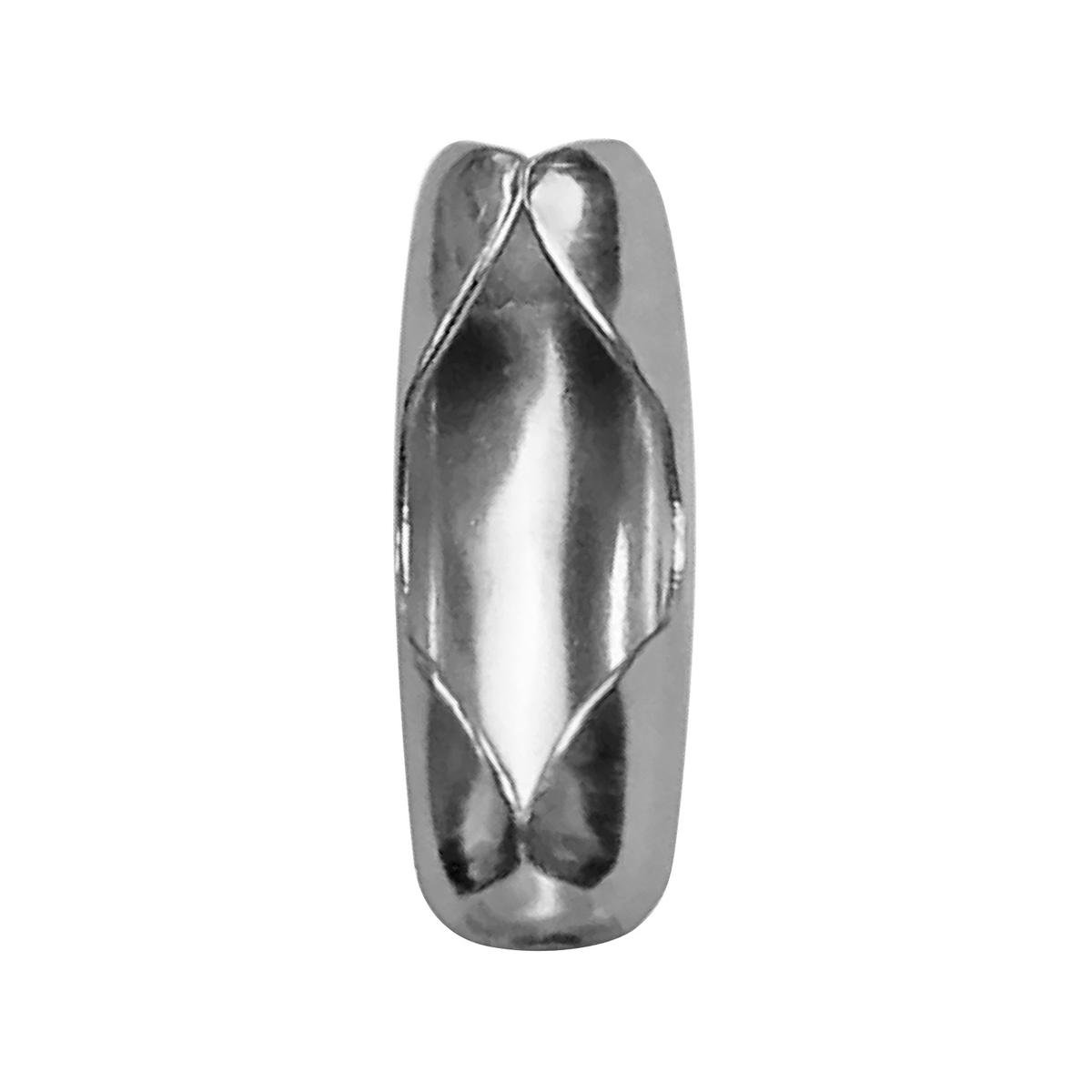 Pinnacle 3.2mm Silver Alloy Chain Bead Connector - 8 Pack
