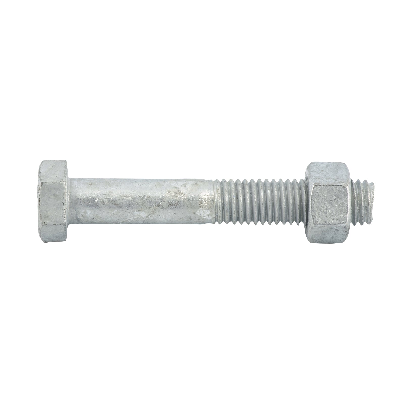 ZENITH M12 x 75mm Hot Dip Galvanised 4.6 Grade Hex Head Bolts and Nuts - 12 Pack