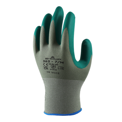 Lynn River Showa 383 Biodegradable Nitrile Garden Gloves, Green, Large