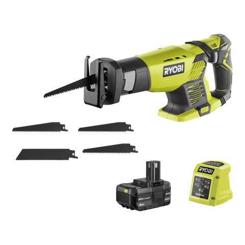 Ryobi 18V ONE+ Compact Reciprocating Saw 4Ah Kit R18RS14A