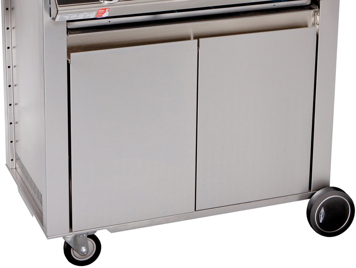 Beefeater Signature 3000E 4 Burner Mobile LPG BBQ - Black, Quartz Start, Hood Thermometer - BS19242
