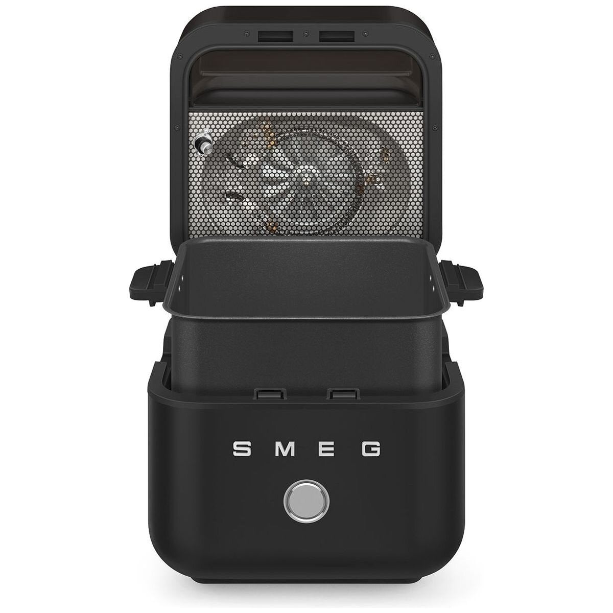 Smeg Retro Style 7.3L Air Fryer - Matte Black Finish, Crispy and Juicy+Crispy Modes - AFC01BLMAU