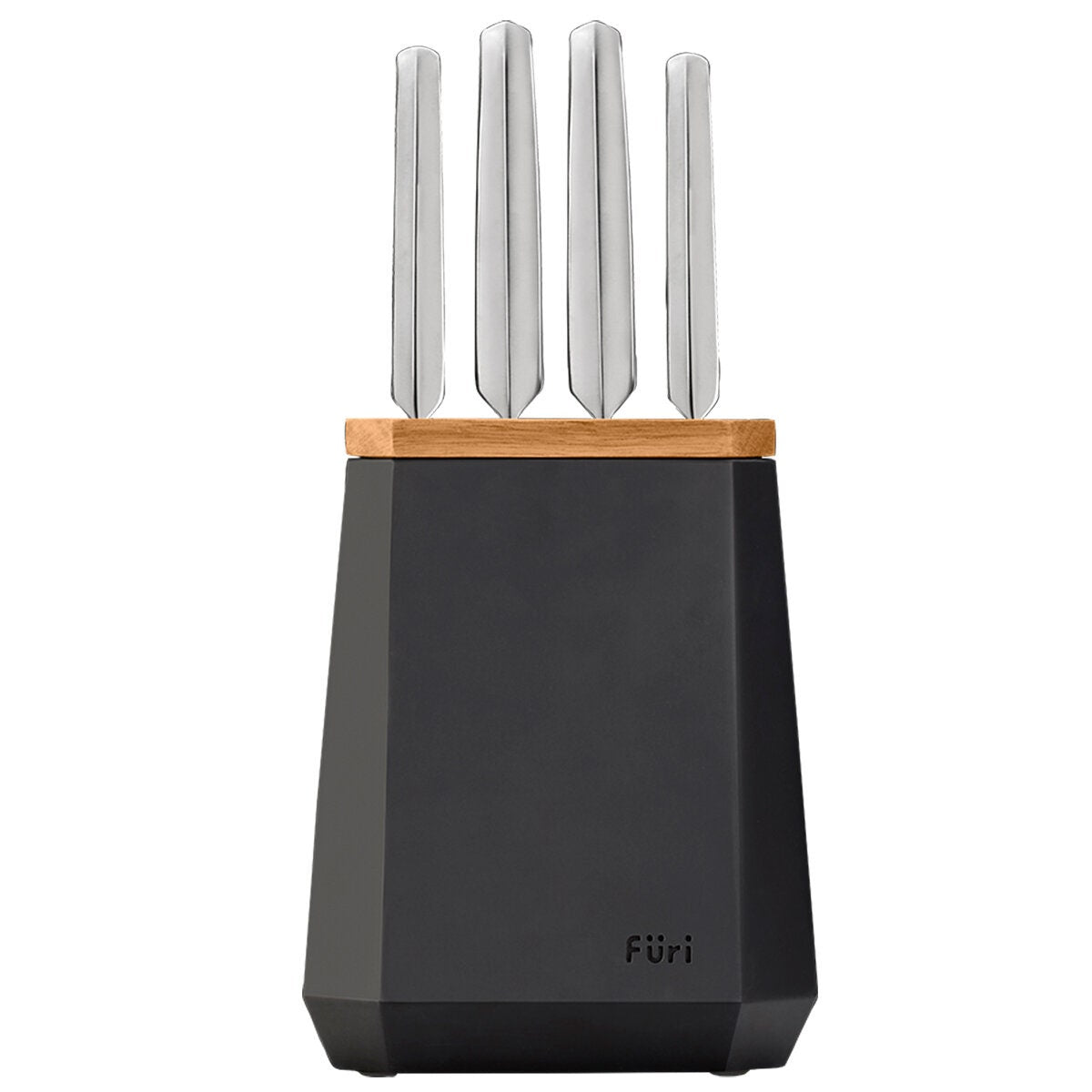 Furi Pro Stone Midnight Five Piece Knife Block Set - 25 Year Warranty, 3.5kg - 41500