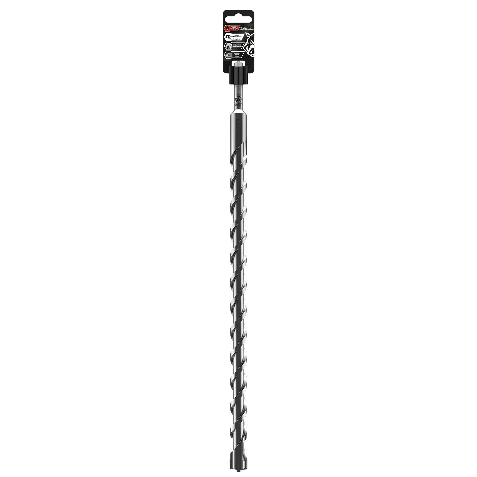 Full Boar 22 x 460mm 4 Cut SDS-Plus Masonry Drill Bit
