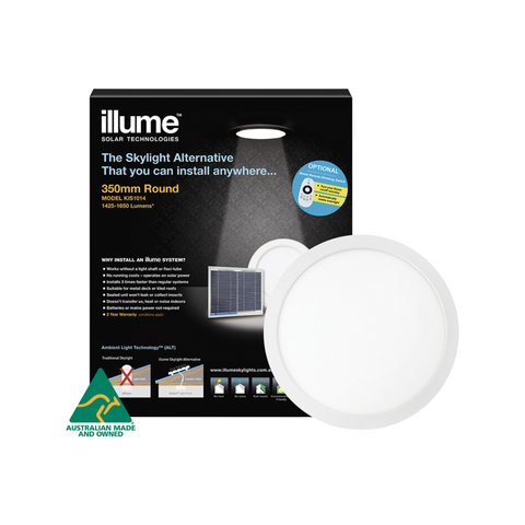 Illume 350mm Round Flush Mount Skylight Alternative Aluminium Alloy KIS1014