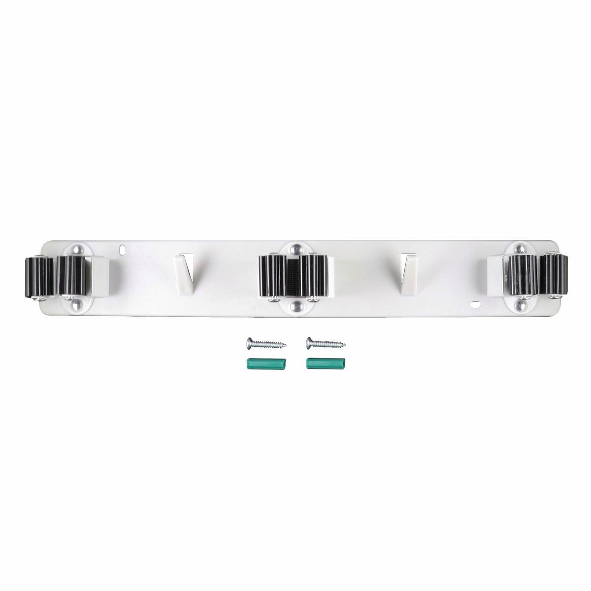 Everhang Broom Holder Rack - 3 Holders - Plastic/Steel - Easy Installation - SuperSaverAU - view 1
