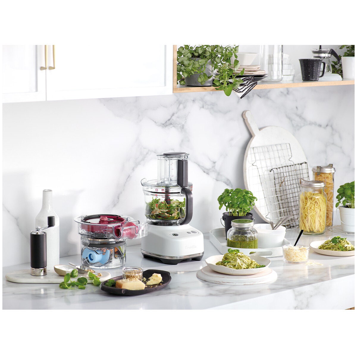 Breville the Paradice 9 food processor - Paradice Kit dicing, 605W, Sea Salt - BFP638SST