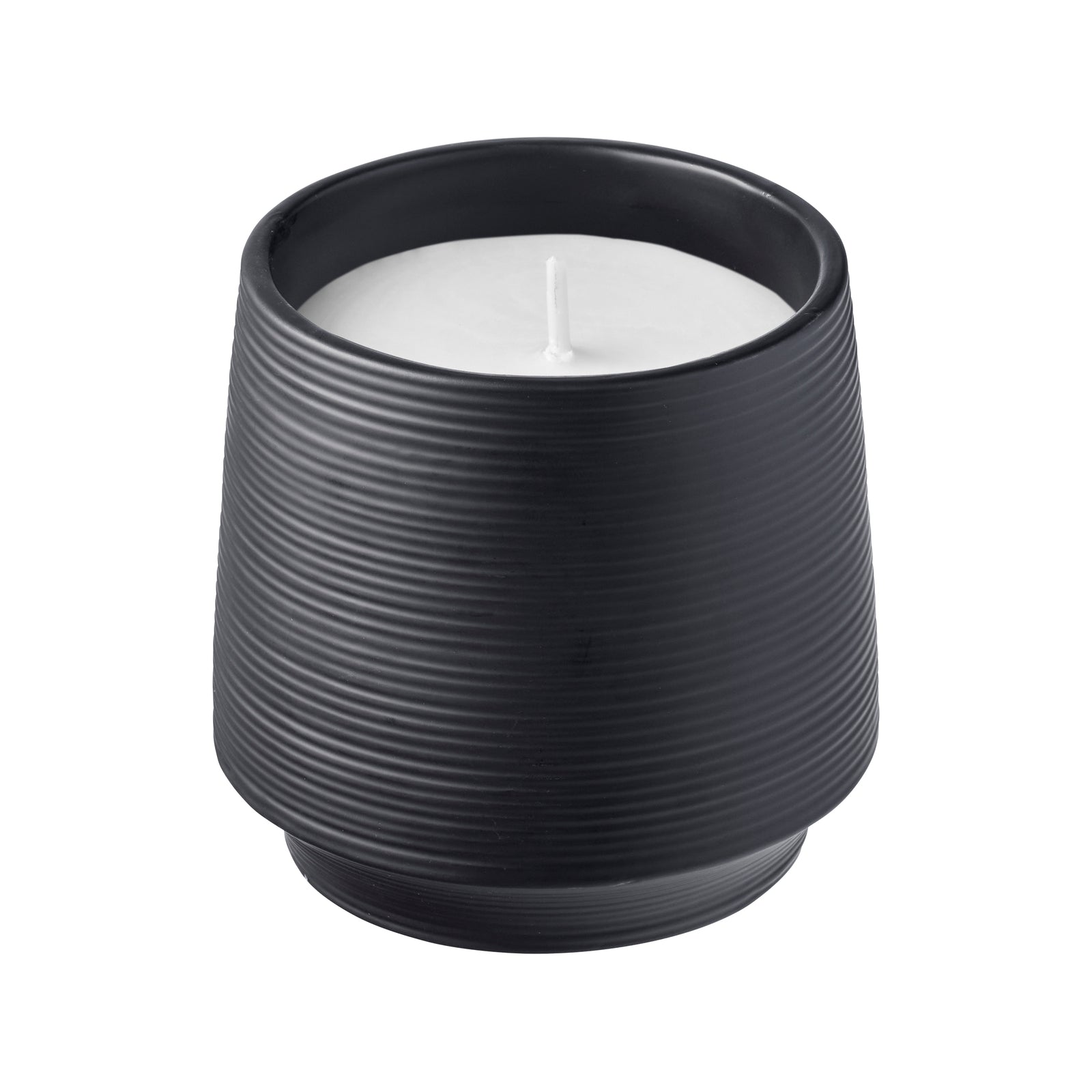 Waxworks Matte Caviar Ceramic Citronella Candle 105 x 110mm