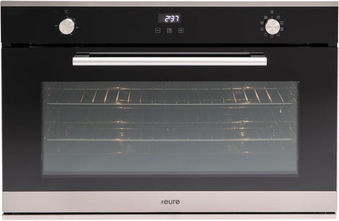 Euro Appliances 90cm electric built-in oven - 109L, 9 functions, triple-glazed door - EO9060EMX