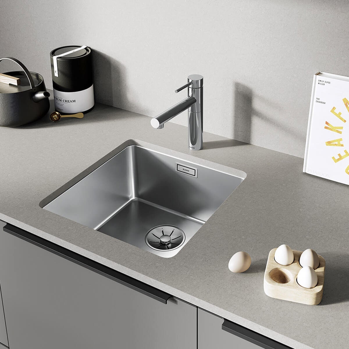 Blanco Alta II Single Lever Mixer Tap - Galvanic Chrome - 360 Degree Swivel - 5 Star Rating - 527573