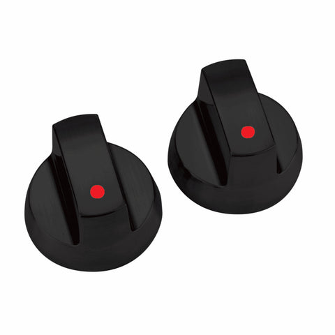 Gasmate Black Replacement BBQ Knobs - 2 Pack, Universal Fit